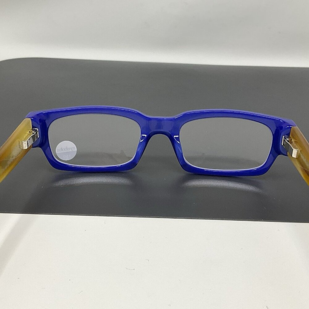 eyebobs Peckerhead Reading Glasses Color 20 - Cobalt Front with Blonde Temples - Picture 8 of 16